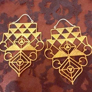 Tribal Brass Earrings